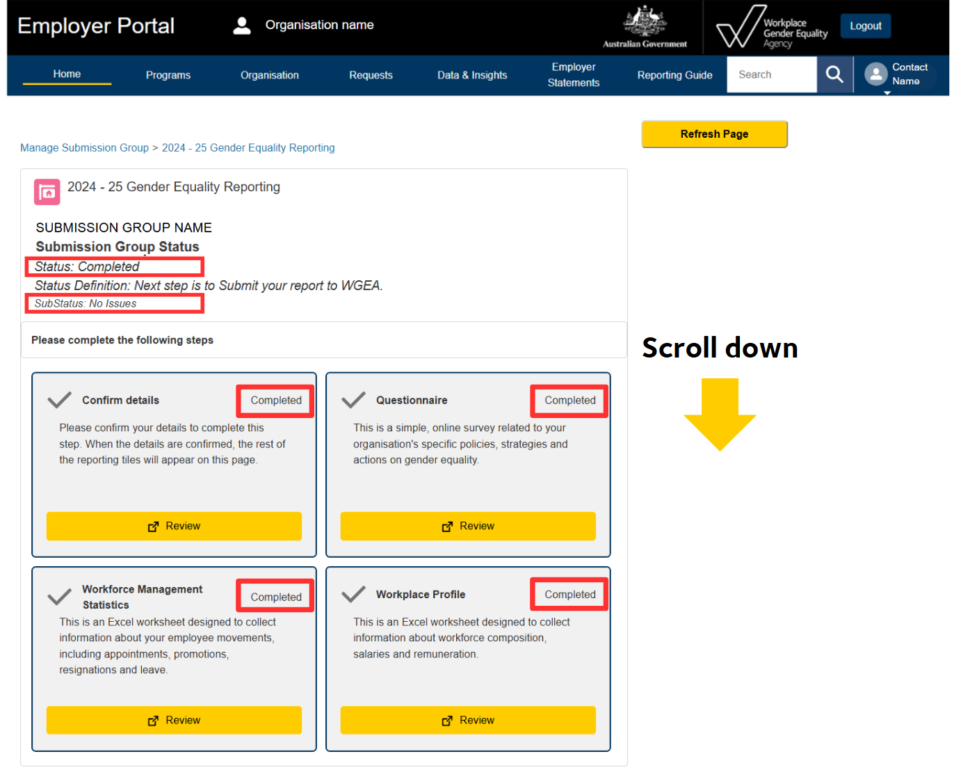make sure your status is completed no issues