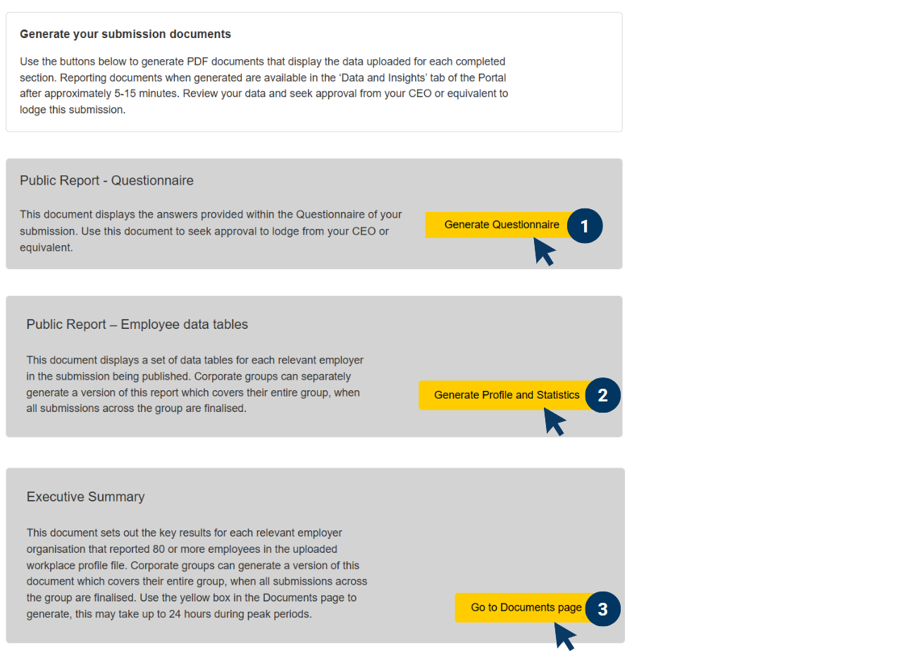 generate your documents for sign off