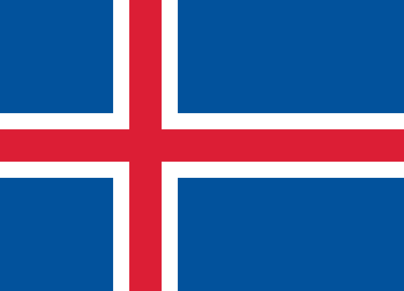 Image depicts the flag of Iceland