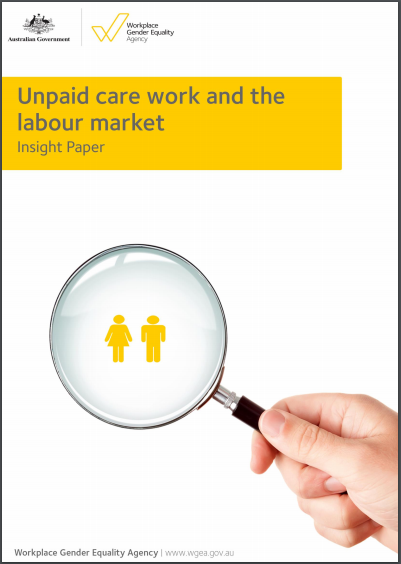 Image is decorative and depicts unpaid care work insight paper