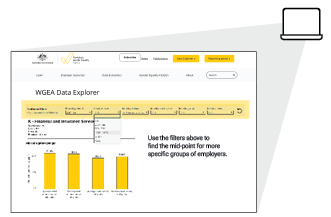 Image shows the Industry mid-points on the data explorer