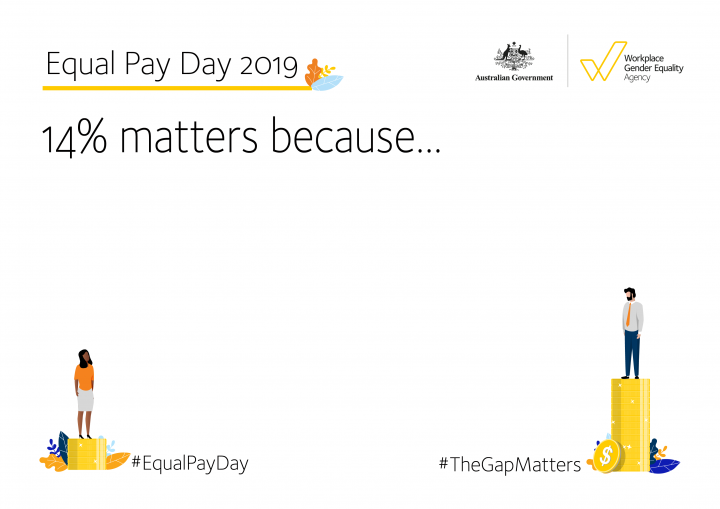 Equal Pay Day 2019 - Selfie Sign